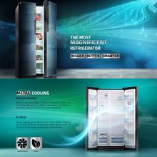 WALTON 563 Litres Intelligent Inverter Side By Side Refrigerator (WNI-5F3-GDEL-DD)