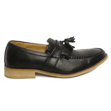 KILOMETER Black Tassel Designed Loafers For Men