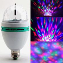  360 Degree LED Crystal Rotating Bulb Magic Disco LED Light,LED Rotating Bulb Light Lamp for Party/Home/Diwali Decoration