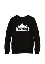 Fortnite Logo Black Printed Sweatshirt