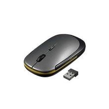 Techon Ultra-Thin Mini 2.4GHZ USB 2.0 Wireless Mouse - Grey