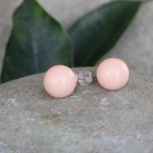 Baby Pink Faux Pearl Studs