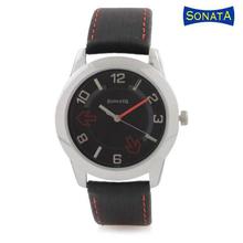 Sonata 7924SL04 Black Dial Analog Watch For Men