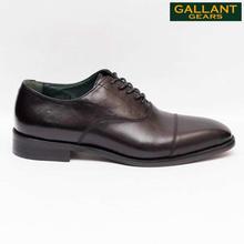 Gallant Gears Black Leather Lace Up Formal Shoes For Men - (8005-1)