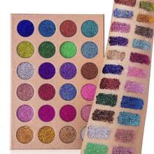 CLEOF cosmetic Pressed Glitter Eyeshadow Palette (24 Colors) - Highly Pigmented, Shimmery - Waterproof & Long-Lasting