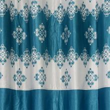 Long Crush Patch In Light Blue Pendal Design Curtains