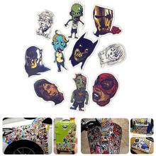 Multicolored 10 Pieces Marvel Zombie Stickers