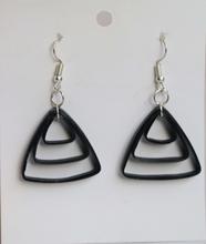 Handmade triangle shape paper earrings