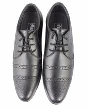 Shikhar Men's Black Derby Shoes