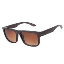 Matt Chocolate Wodden Frame Classic Sunglass