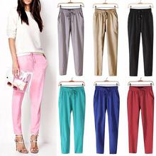 SALE- Fashion Women Leisure Strappy Pants Elastic Waist