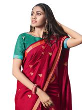 Stylee Lifestyle Green Chanderi Silk Jacquard Saree - 2308