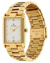 Titan White Dial Stainless Steel Strap Watch for Women