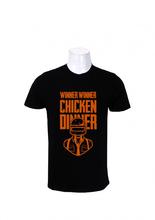 Wosa -Round Neck Wear Black Winner Winner Chicken Dinner! T-Shirt