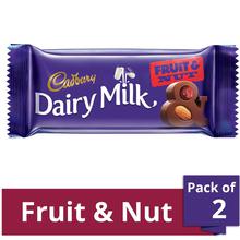 Cadbury Dairy Milk Fruit and Nut Chocolate Bar-36g (Pack of 2)