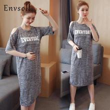 Envsoll New Summer Breastfeeding Clothes For Pregnant Women Printing