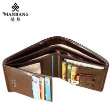 ManBang Classic Style Wallet Genuine Leather Men Wallets Short Male