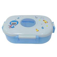 Blue Space Travel Lunch Box With Spoon For Kids