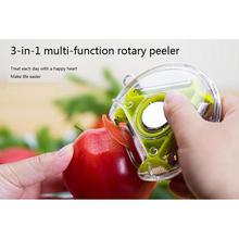 3 in 1 Rotary Multifunction Fruit Vegetable Peeler Stainless