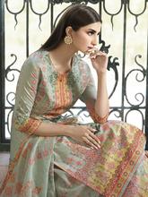 Stylee Lifestyle Green Cotton Printed Dress Material-2091