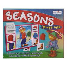 Creative Educational Aids Seasons Dress Ups Board Game - Multicolored