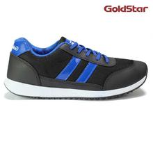 Goldstar Grey/Black Lace-up Sport Shoes For Men