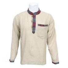 Beige Bhutani Designed Kurta Shirt For Men