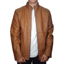 Brown Leather Jacket With FUR Inside For Men