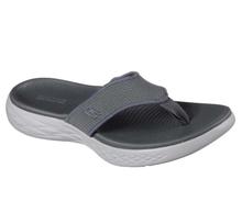 55350-CHAR Charcoal Skechers On the GO 600 Flip-Flops For Men