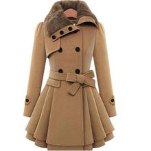 (SALE) Winter Coat Women Trench Women's Coat 2018 Brand Woolen Coat