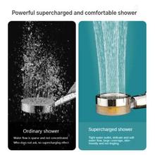 Pressurized Shower Head Interesting Handheld Shower with Visible Rotating Fan 360-degree Rotation Removable Shower Head