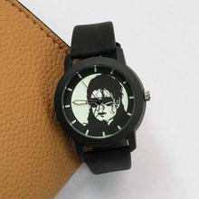 Black Dial Micheal Jackson Printed Trendy Analog Watch For Men