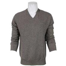 Brown V-Neck Sweater For Men