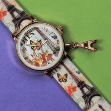 Eiffel Tower Rubber Strap fashionable fancy analog Women Watch- Paris Design