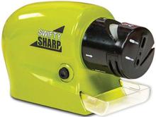 Swifty Sharp B017K5JW9W Cordless Motorized Knife Blade Sharpener - Green