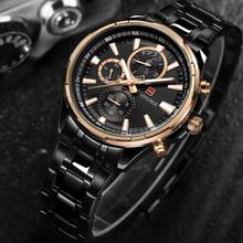 NaviForce NF9089M Chronograph Watch for Men - Golden/Black