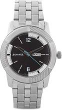 Sonata 7100SM02 Black Dial Analog Watch For Men - Silver