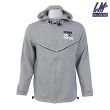 KILOMETER Front Printed Hooded Fleece Jacket For Men - KM 16608