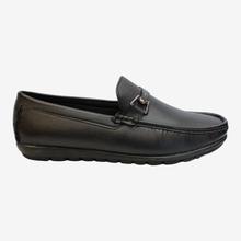 Black Shikhar Loafer Shoes For Men