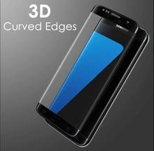 3D Curved Edges Tempered Glass For Samsung S7 Edge-Black