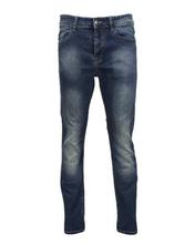 Dark Blue Wash Boot Cut Denim Jeans For Men