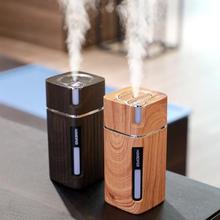 Portable Mini Humidifier Wood Grain Ultrasonic USB Aroma Air