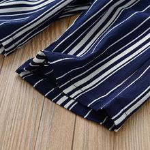 Xunqicls Summer Girls Clothes Set 2018 New Striped