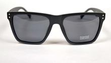 Full Matte Black Polarized Square Sunglass- (Unisex)