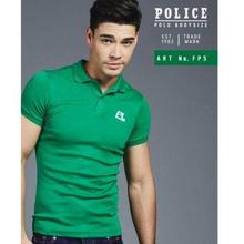 Police FP5 Body Size Polo T-Shirt- Green