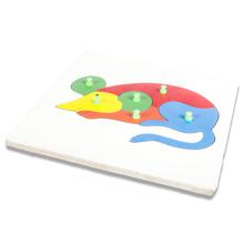 Kconnecting kids LTM-Mouse Inset Tray Puzzle with Knobs for kids