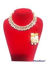 Gold Plated Choker With Moti/Pearl Necklace For Women