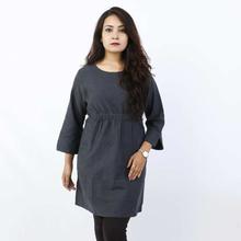 Navy Quarter Sleeve Top For Women