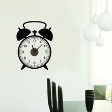 3D Real Alarm Clock Wall Sticker Wall Clock Bedroom Wall Sticker