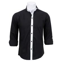 Men's Black Slim Fit Casual Shirt